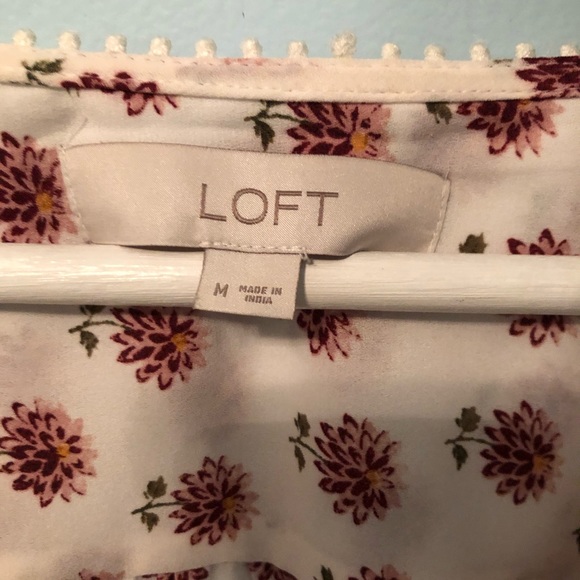 LOFT Floral Long Sleeve Blouse - Picture 6 of 8